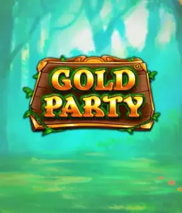 Discover the fairy-tale forest of Gold Party slot by Pragmatic Play, showcasing a beautifully designed wooden sign decorated with golden letters. The background features a misty green forest that adds a sense of mystery to the slot's theme. Ideal for fans of nature-themed slots, promising a delightful gaming experience. 